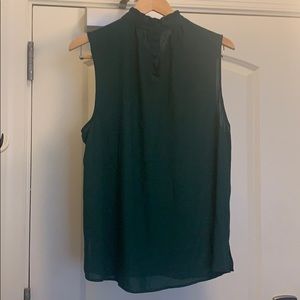 Eloquii Sleeveless Forest Green Blouse
